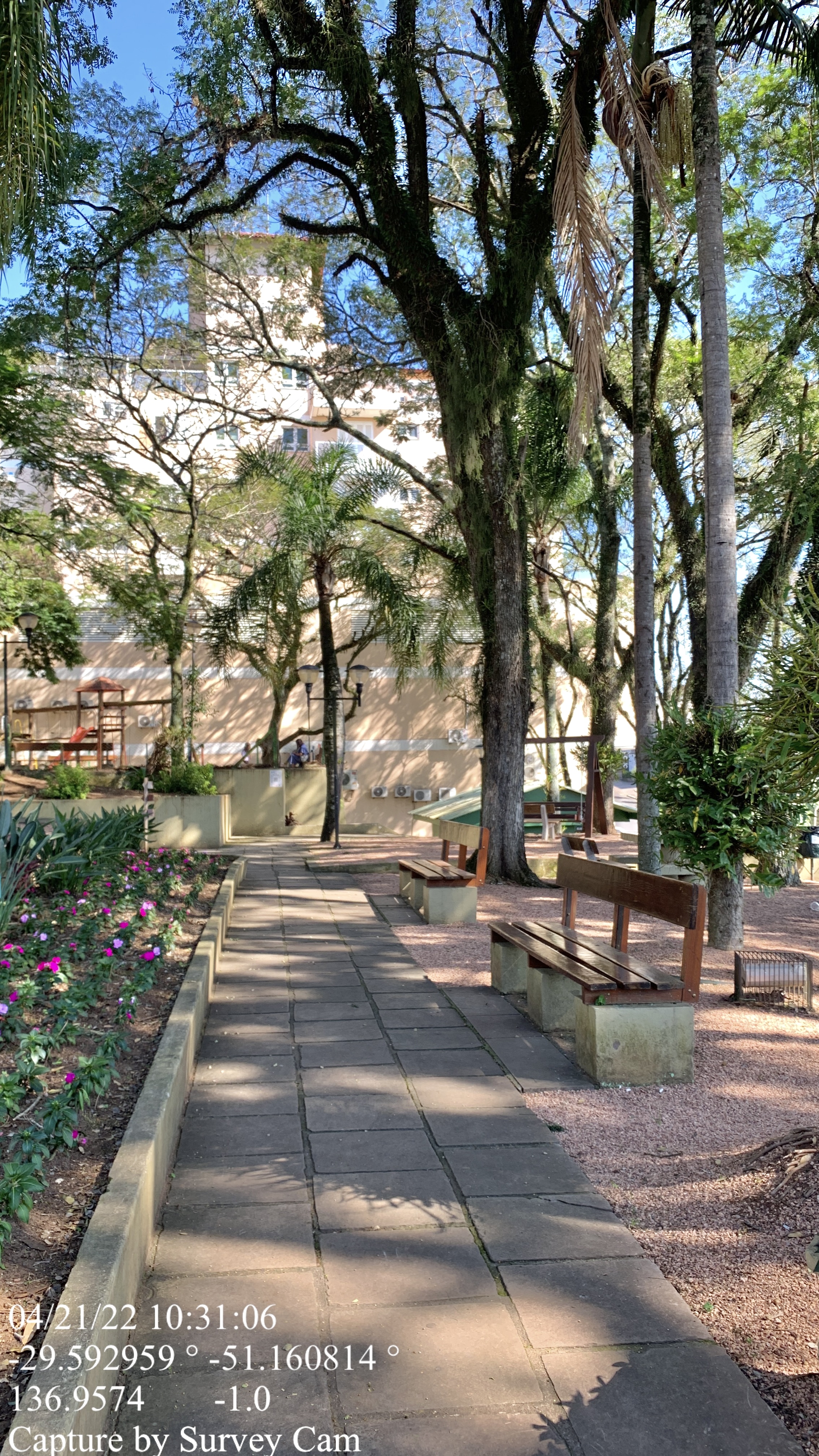 Interior da Praça Emancipação em Ivoti